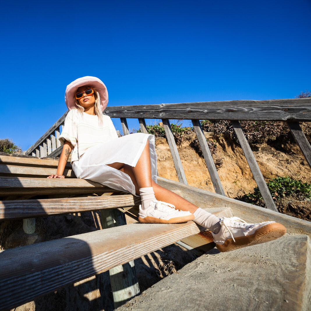 Vivobarefoot Gobi Sneaker Canvas (Womens) - Rose