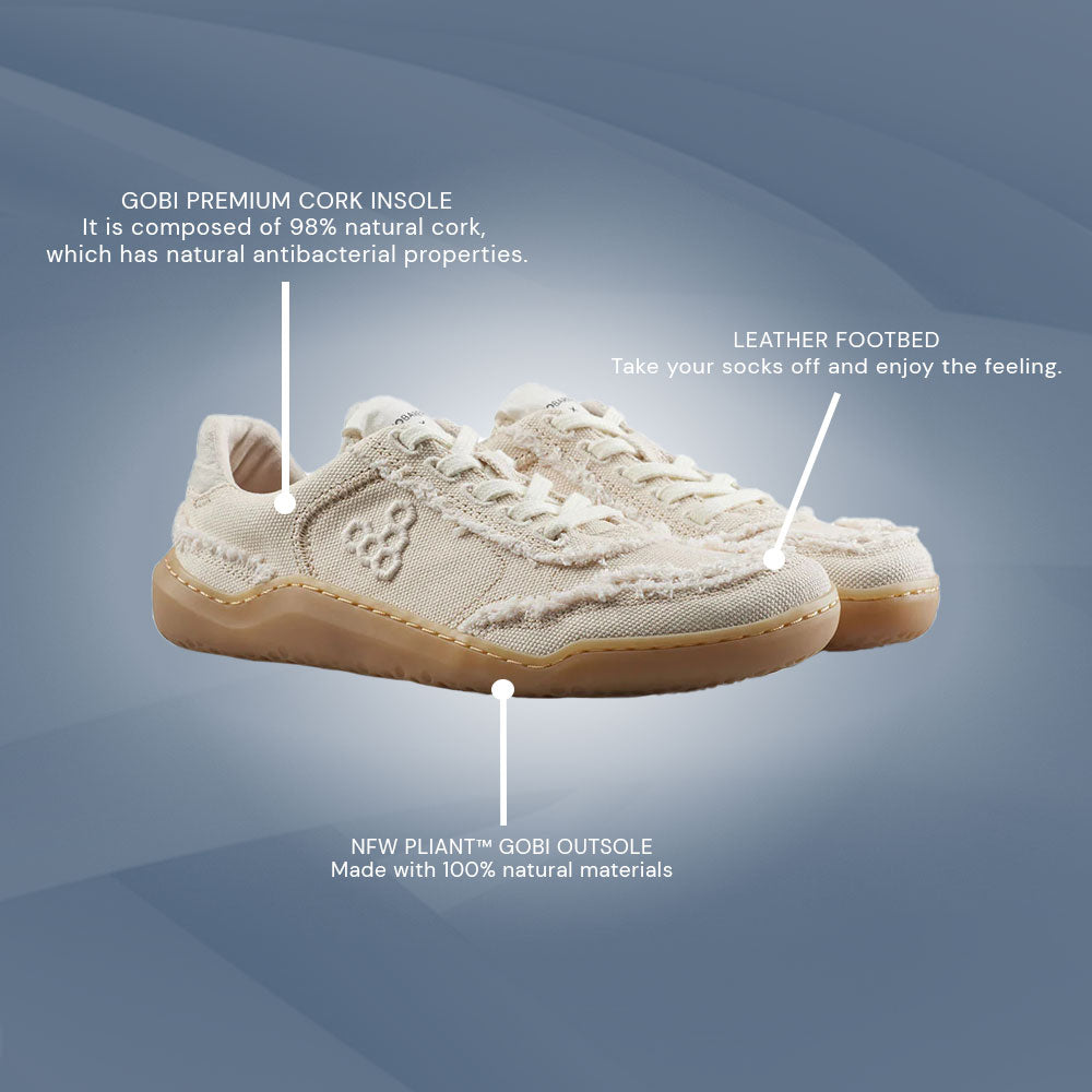 Vivobarefoot Gobi Sneaker Canvas (Womens) - Rose