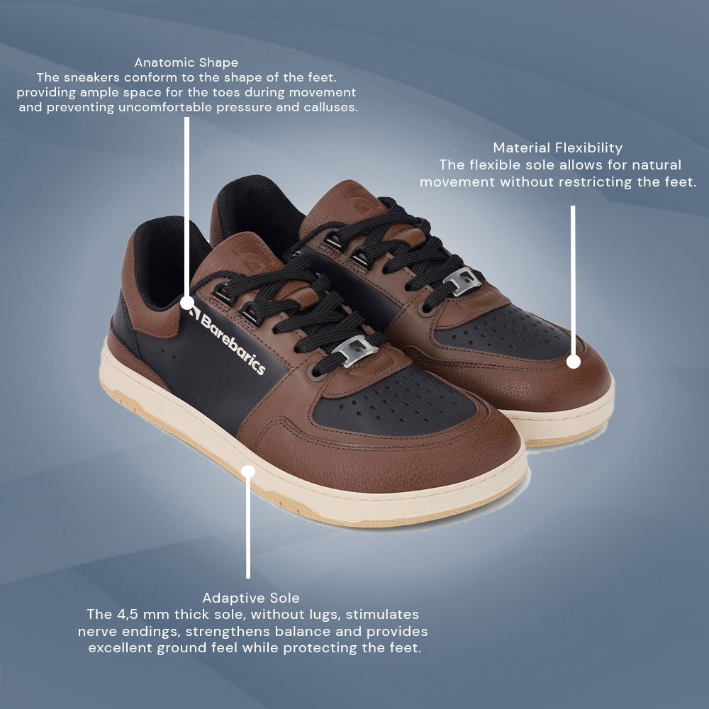 Barebarics - Wave - Black & Dark Brown - (Mens)