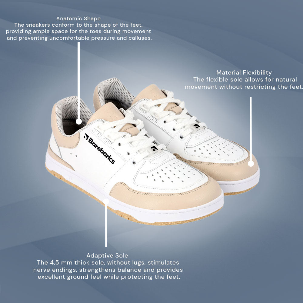 Barebarics - Wave - White & Beige - (Unisex)