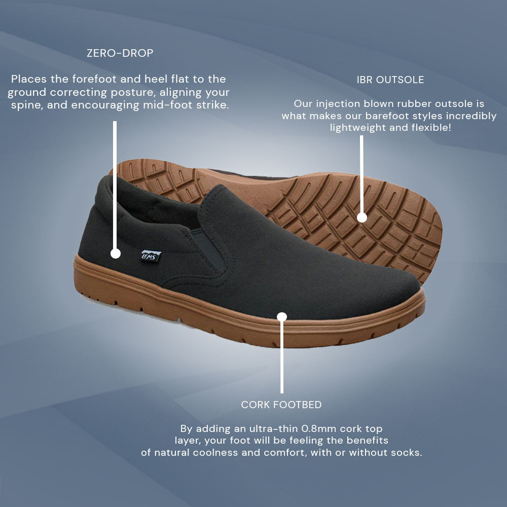 Lems - Malibu - Black Sand (Unisex)