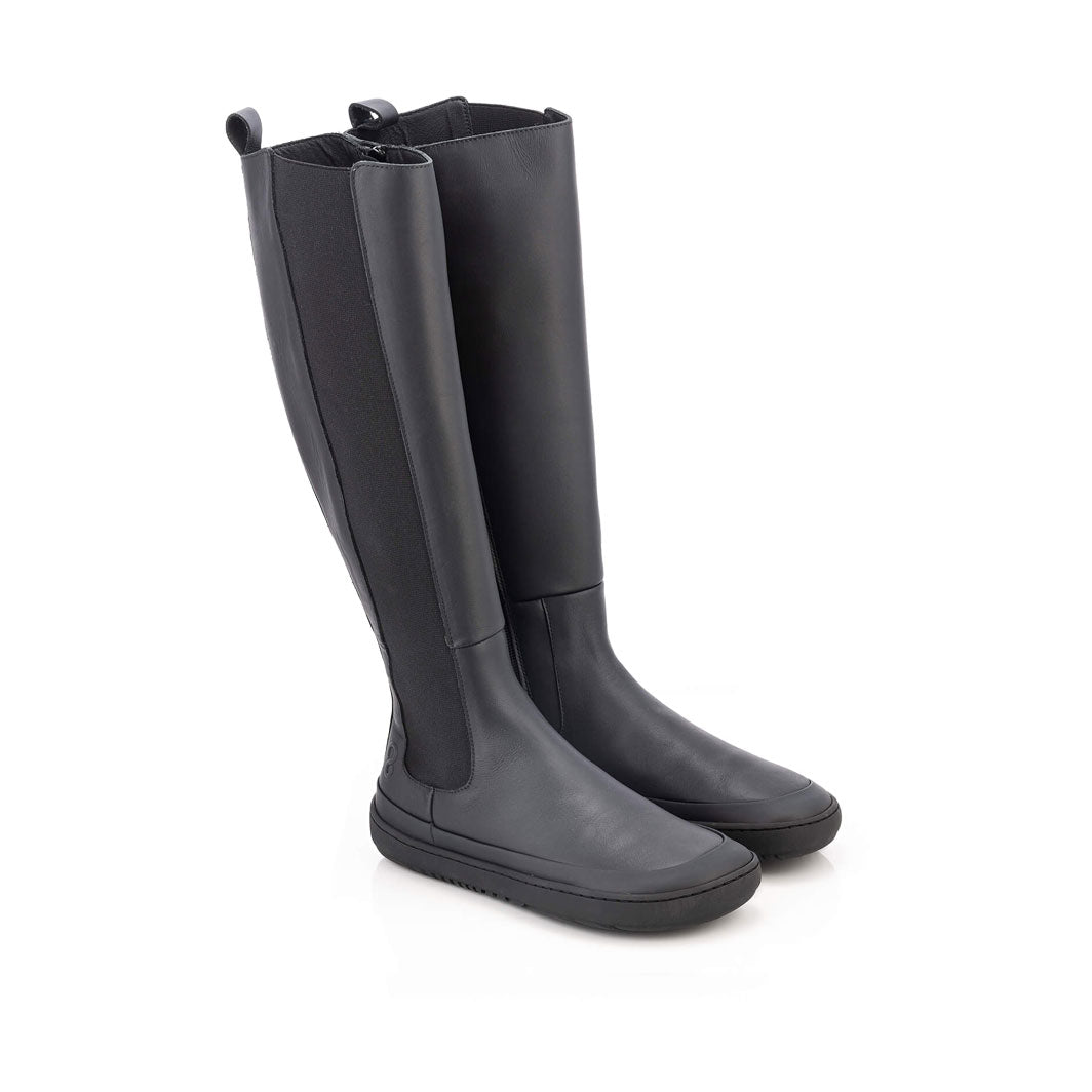 Shapen - HARPER barefoot knee-high boots - Black (Womens)