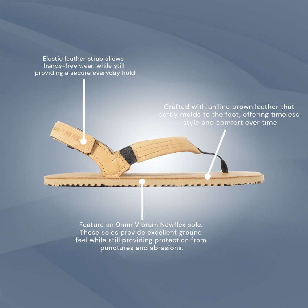 Shamma - Pacific Avenue - Leather - Tan (Unisex)