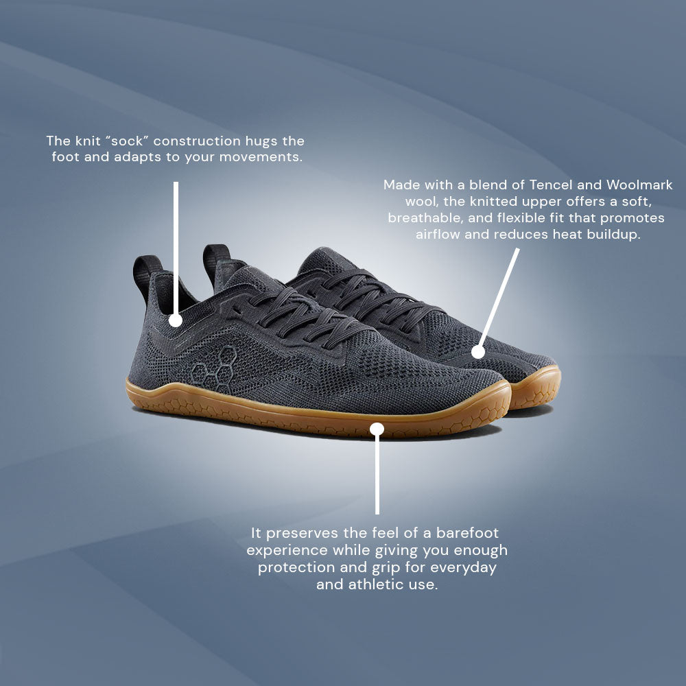 Vivobarefoot Primus Lite Knit Natural (Mens) - Eclipse