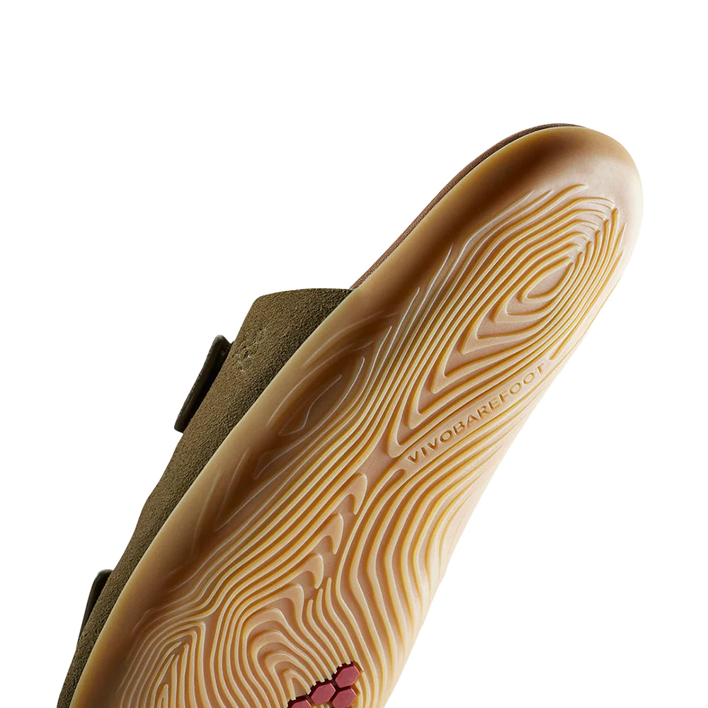 Vivobarefoot Sensus Yin Slide (Womens) - Dark Olive