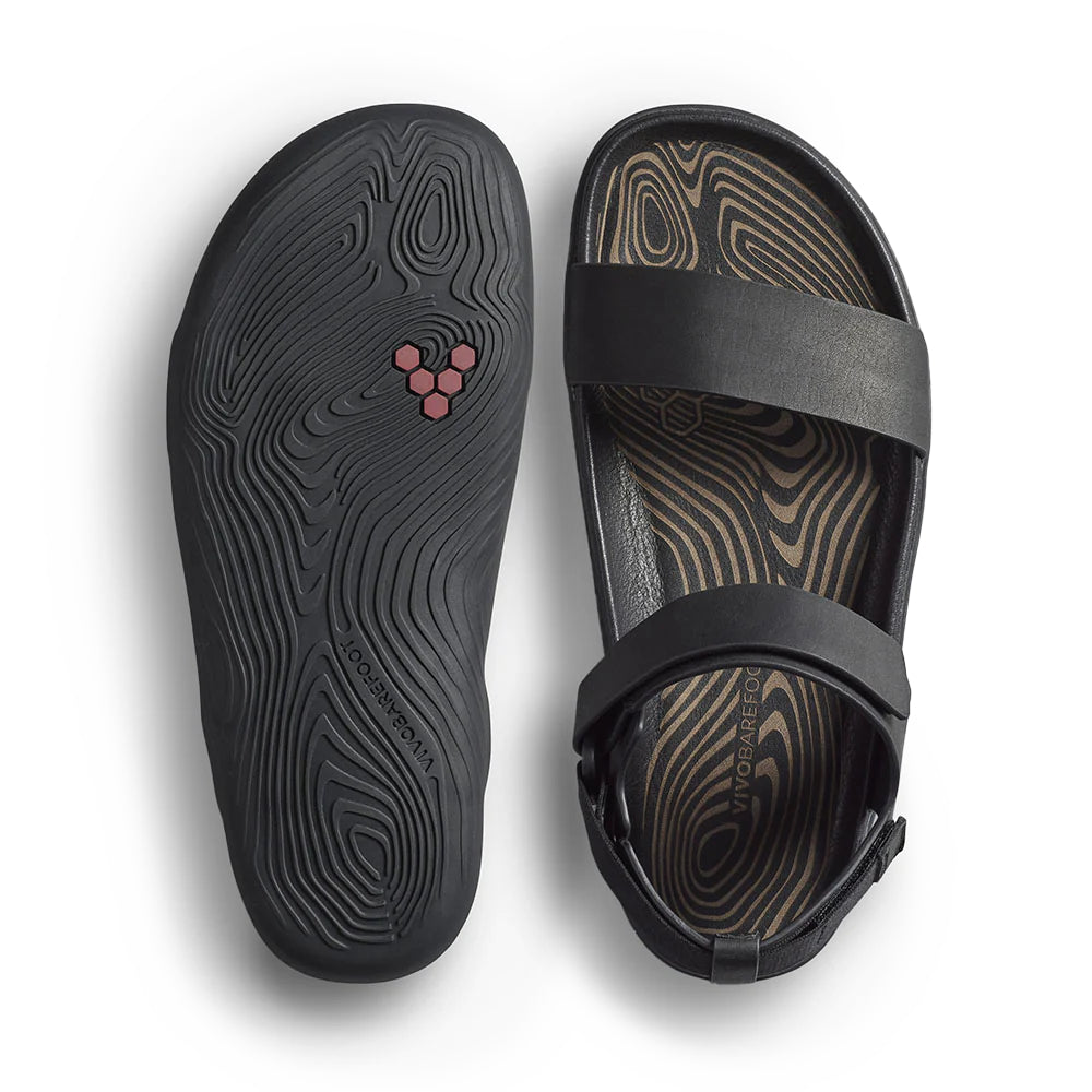 Vivobarefoot Sensus Yin Sandal (Womens) - Obsidian
