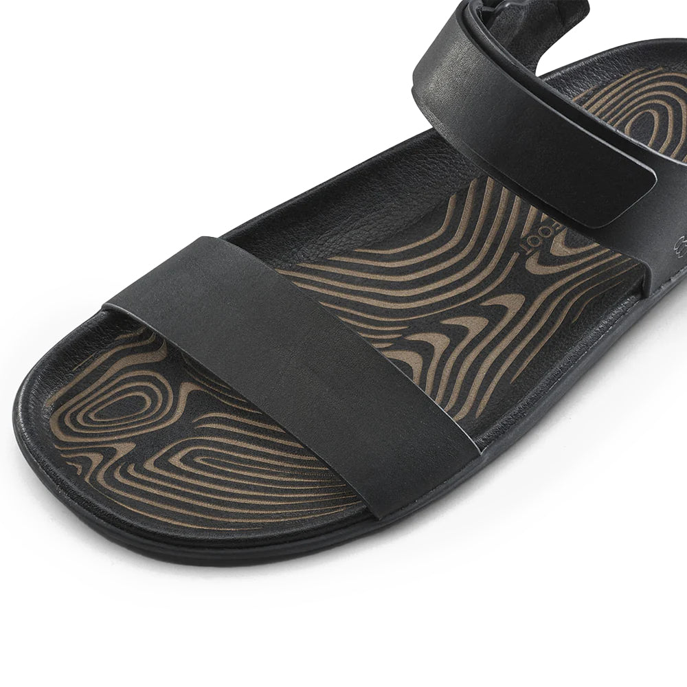 Vivobarefoot Sensus Yin Sandal (Womens) - Obsidian
