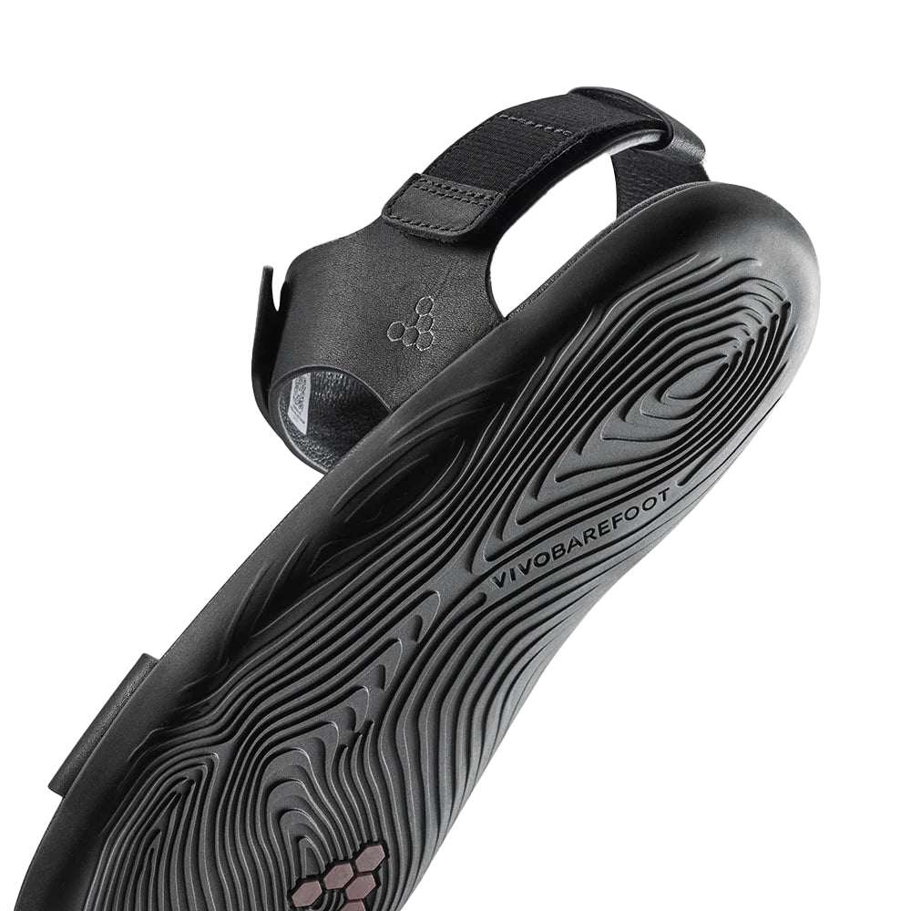 Vivobarefoot Sensus Yin Sandal (Womens) - Obsidian