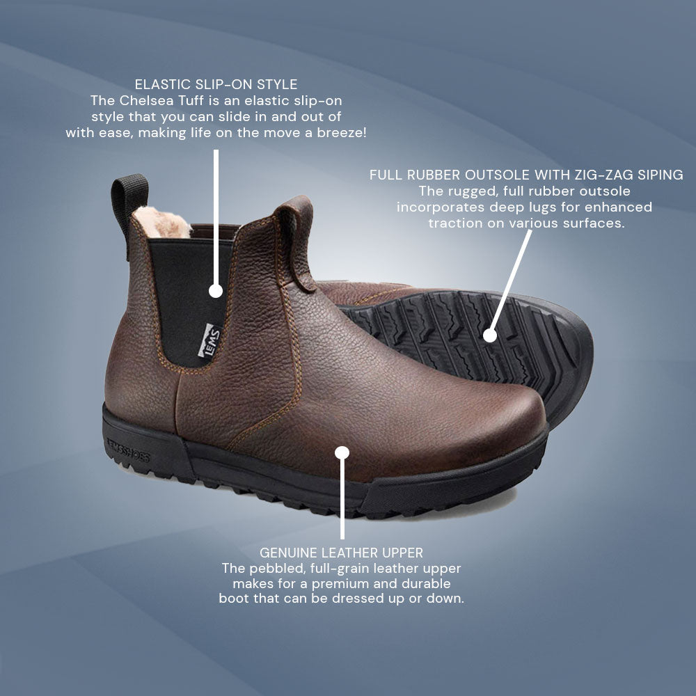 Lems - Chelsea Boot Tuff Waterproof - Dark Roast (Unisex)