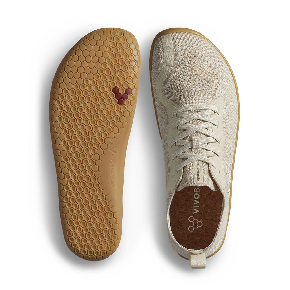 Vivobarefoot Primus Lite Knit Natural - Coconut (Womens)
