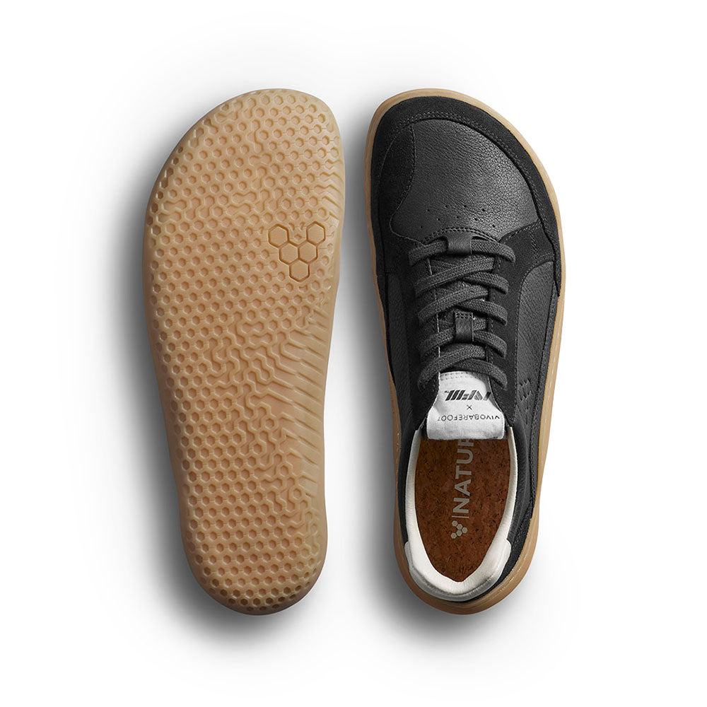 Vivobarefoot Gobi II Sneaker Premium Leather (Mens) - Obsidian