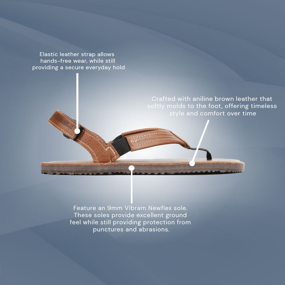 Shamma - Pacific Avenue - Leather - Chestnut Brown (Unisex)