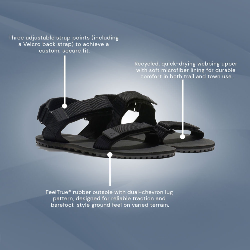 XeroShoes - D-Trail - Mens - Black / Asphalt