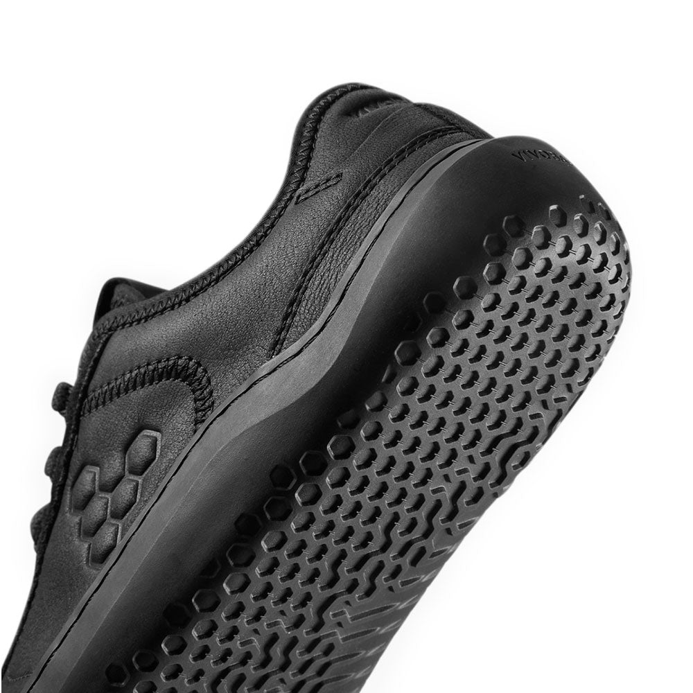 Vivobarefoot Gobi Sneaker Leather (Womens) - Obsidian