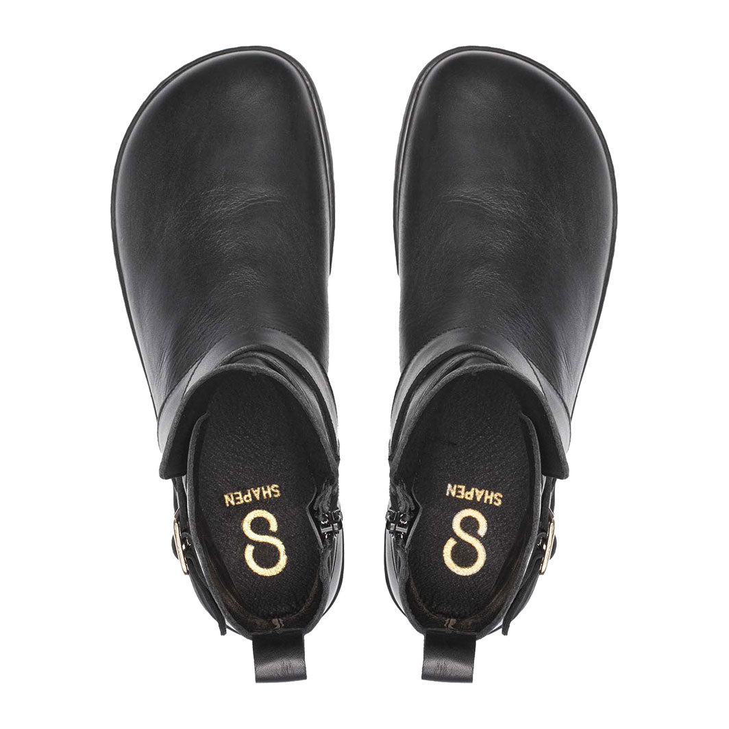 Shapen - DIVINE Barefoot Ankle Boots - Black (Womens)