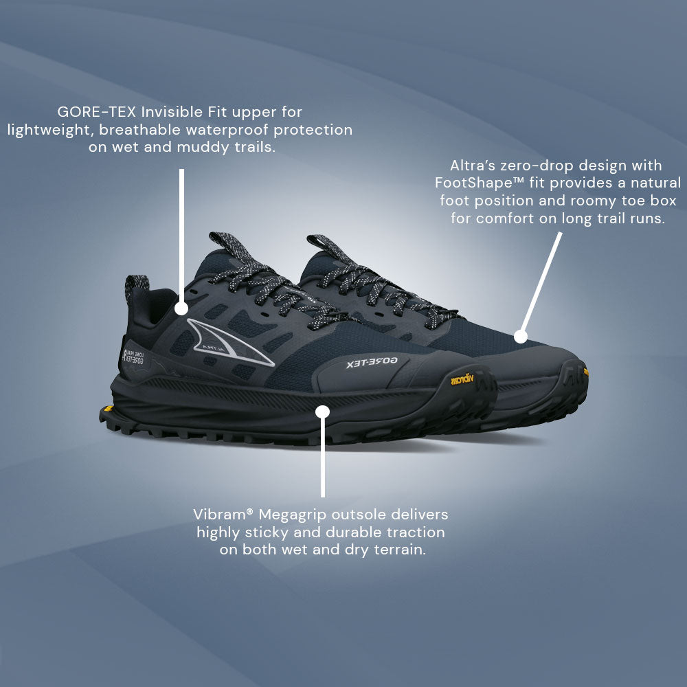 Altra - Lone Peak 9+ GTX - Black/Black - Womens