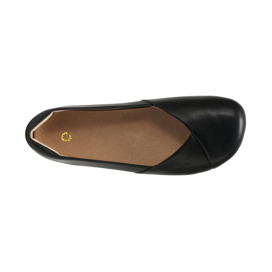 XeroShoes - Phoenix - Leather Dress Flat - Womens - Black