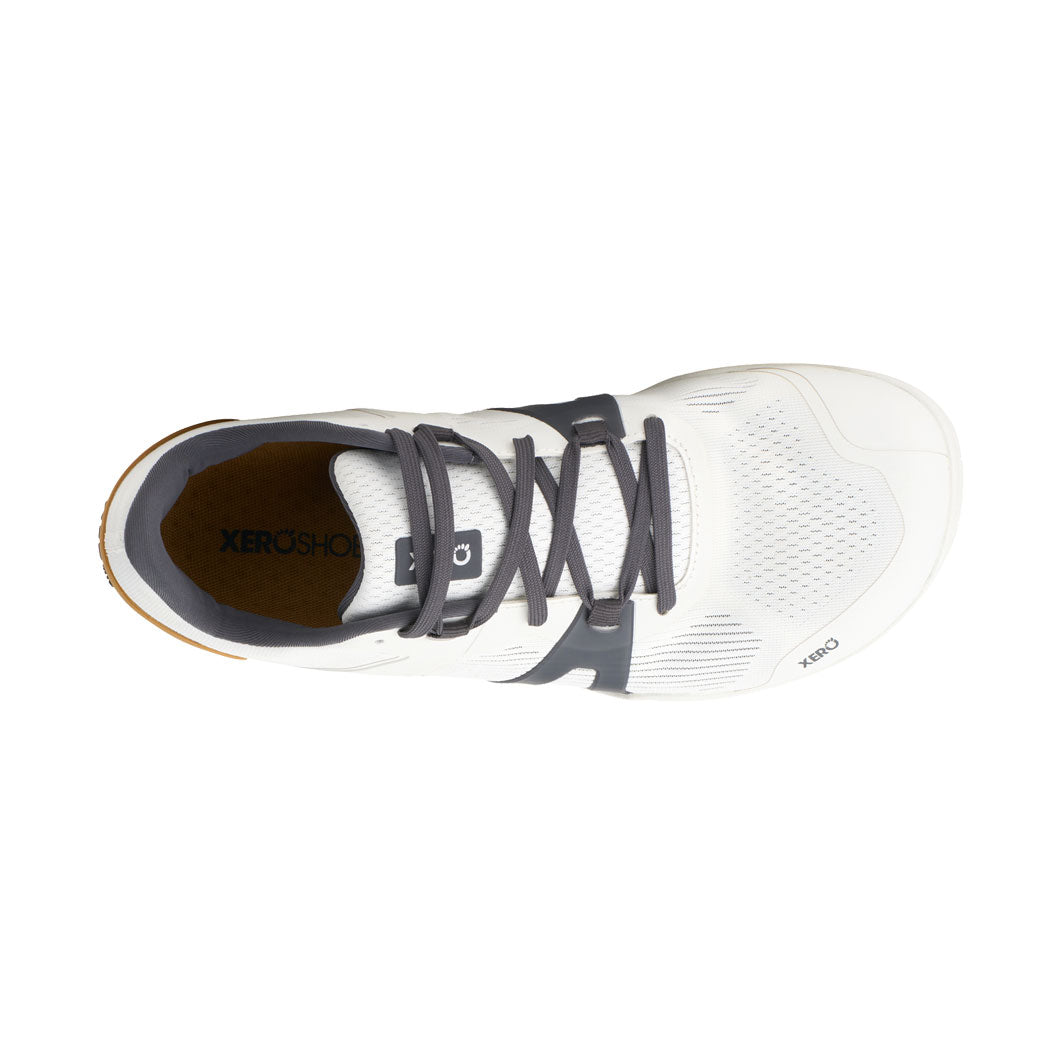 XeroShoes - 360 Rally - Barefoot Court Shoe - Mens - White/Asphalt