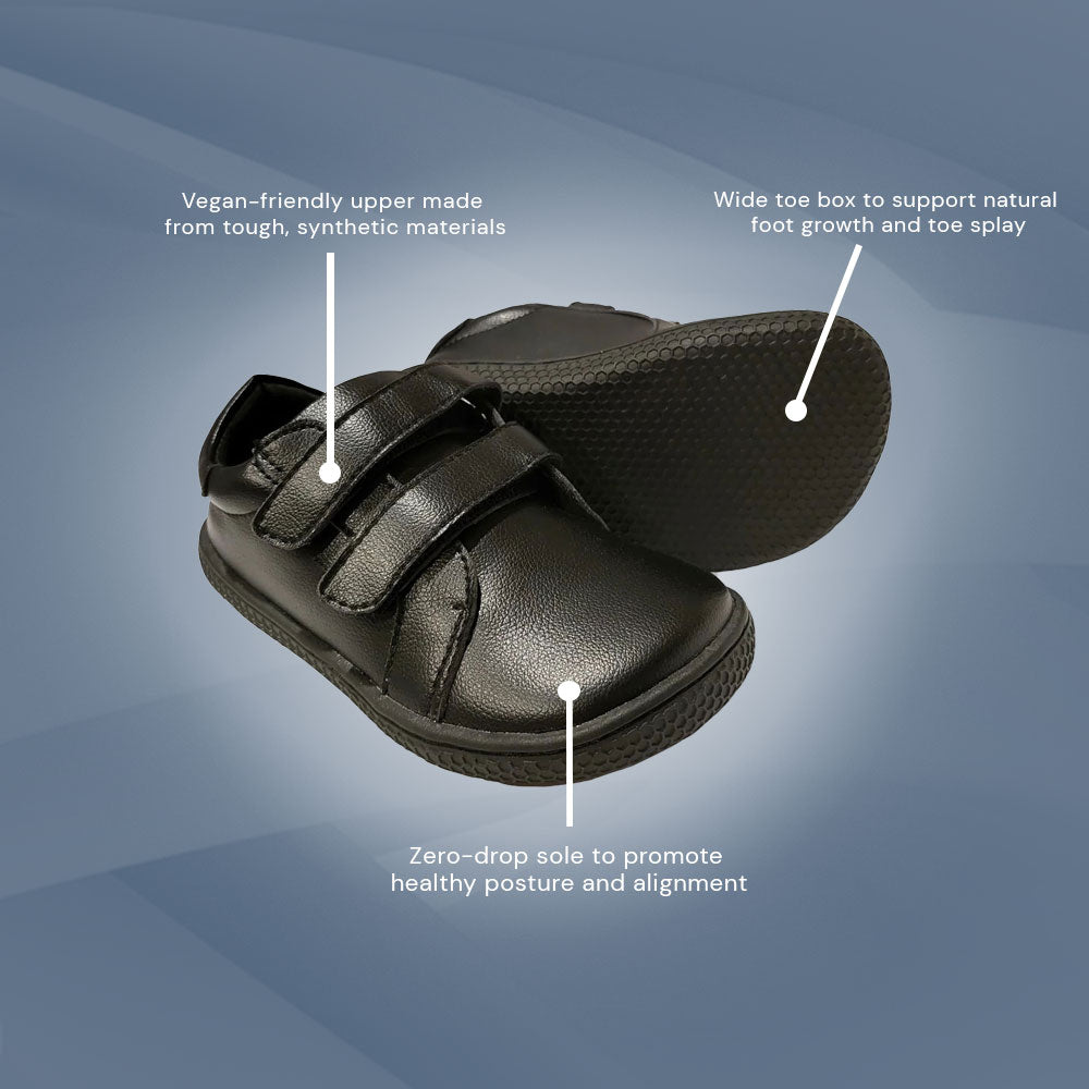 Bprimal Kids - Classic - Blackout (Vegan) School Shoes