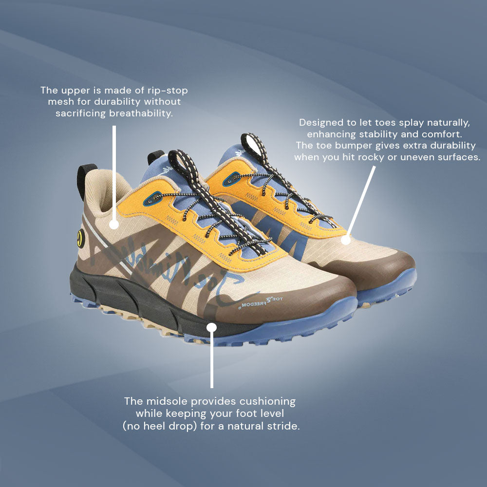 Joe Nimble - nimbleToes Trail Addict - Mens - Sand