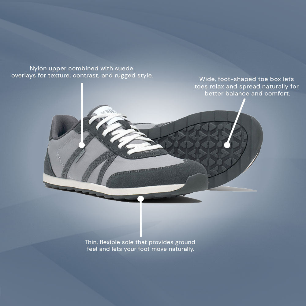 XeroShoes - Wynn - Mens - Alloy / Steel Gray