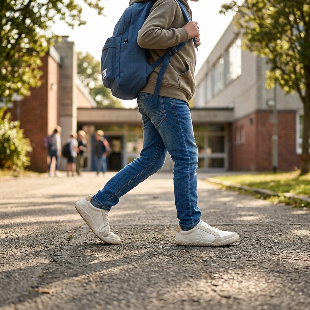 Vivobarefoot - Gobi Sneaker Juniors - Limestone