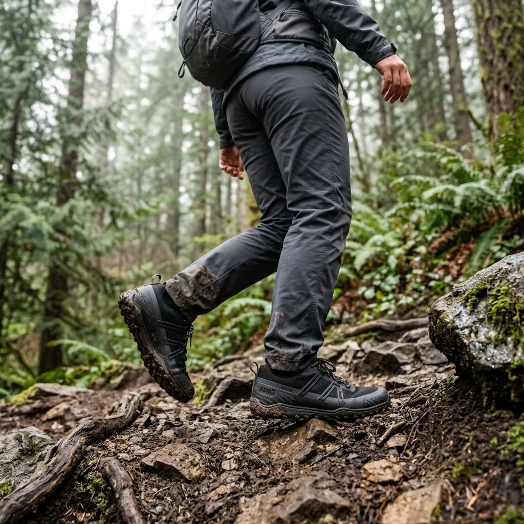 XeroShoes - Scrambler Trail Low WP - Womens - Black/Asphalt