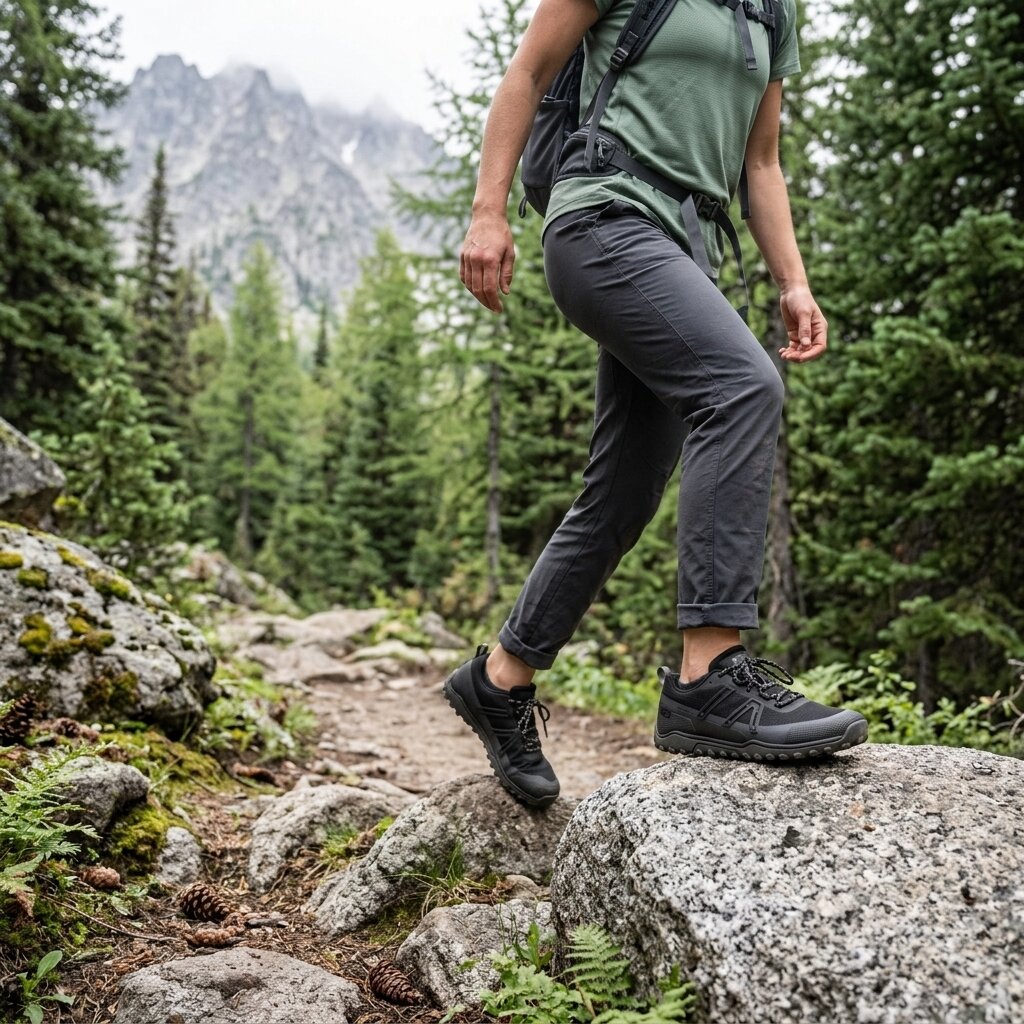 XeroShoes - Scrambler Trail Low WP - Womens - Black/Asphalt