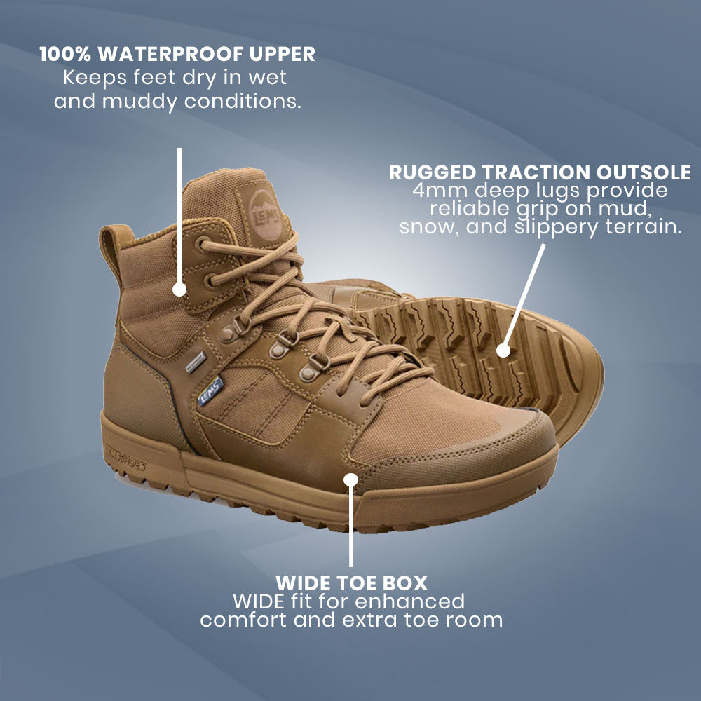 Lems - Outlander Waterproof - Coyote (Unisex)