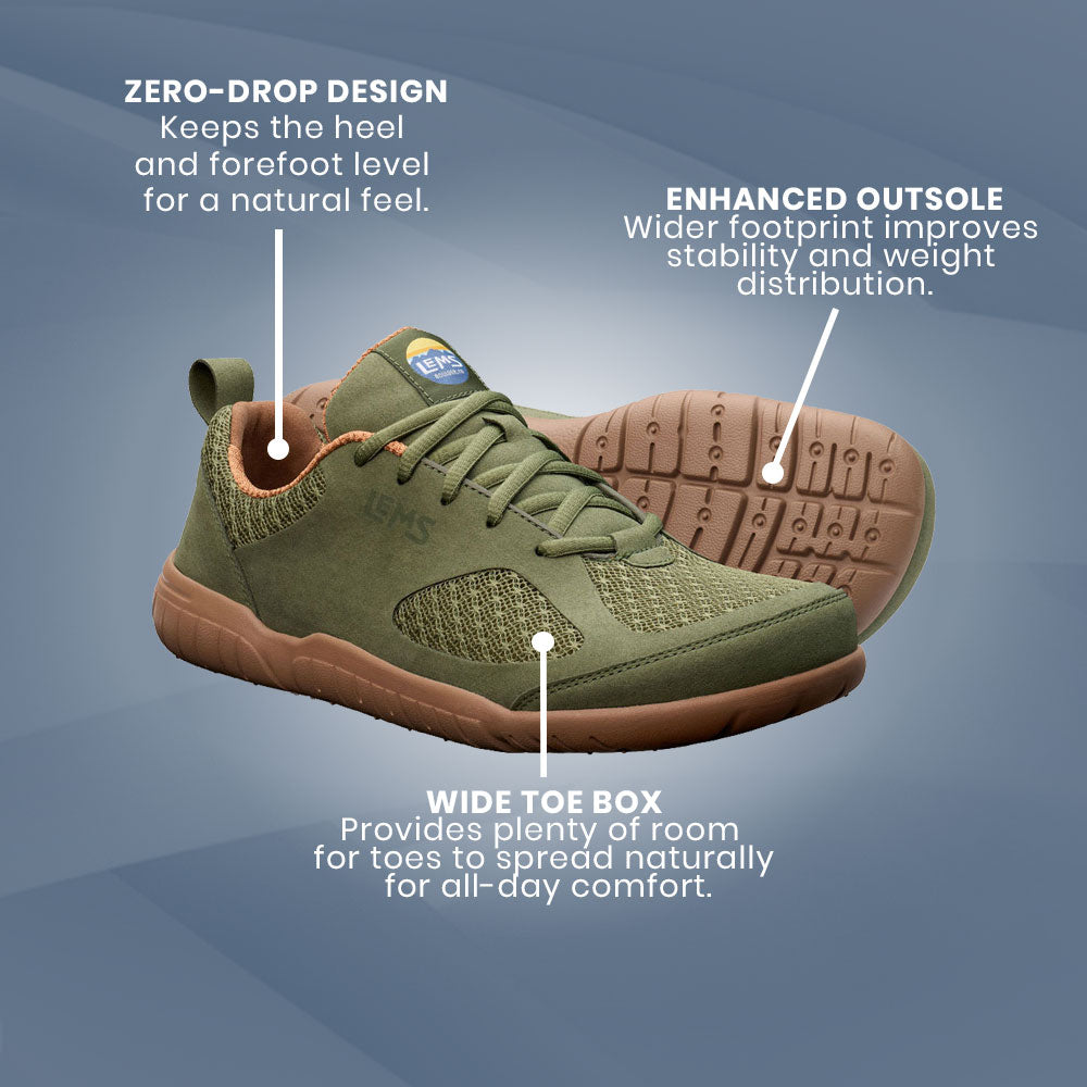 Lems - Primal 3 - Olive (Unisex)