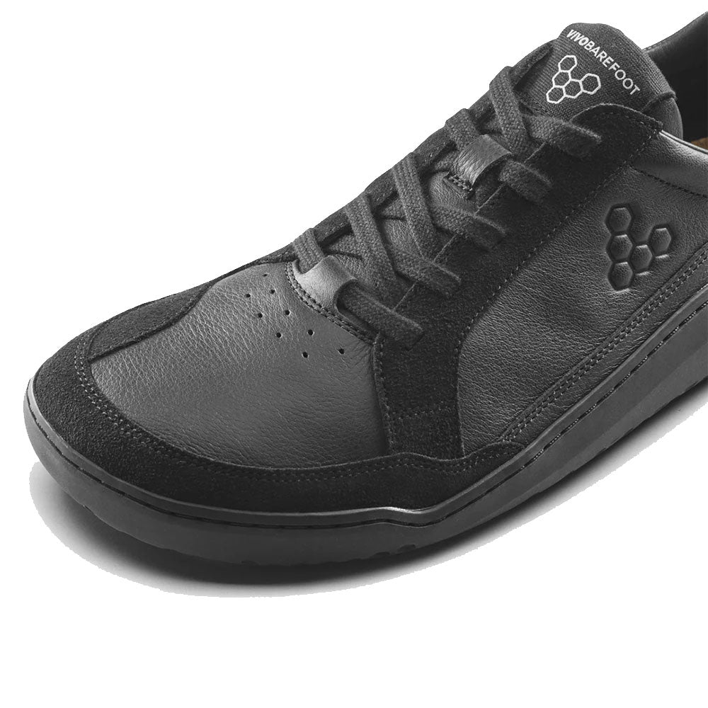 Vivobarefoot Gobi III Sneaker Leather (Mens) - Triple Obsidian