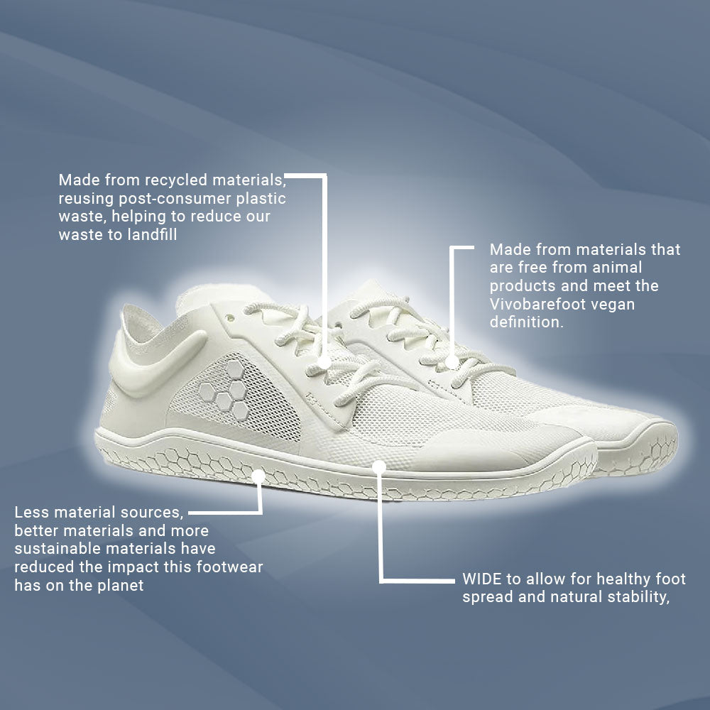 Vivobarefoot Primus Lite III (Mens) - Bright White (CLEARANCE)