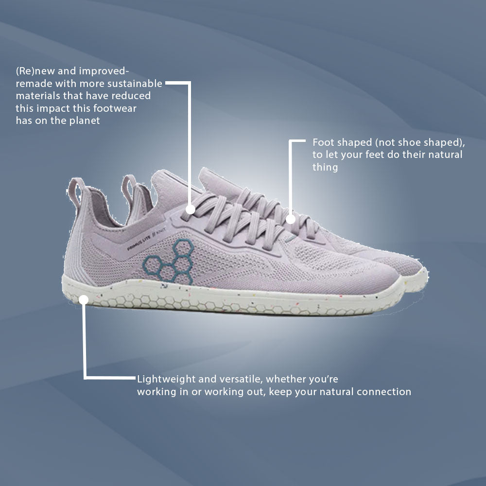 Vivobarefoot Primus Lite Knit (Womens) - Violet Ice (CLEARANCE)