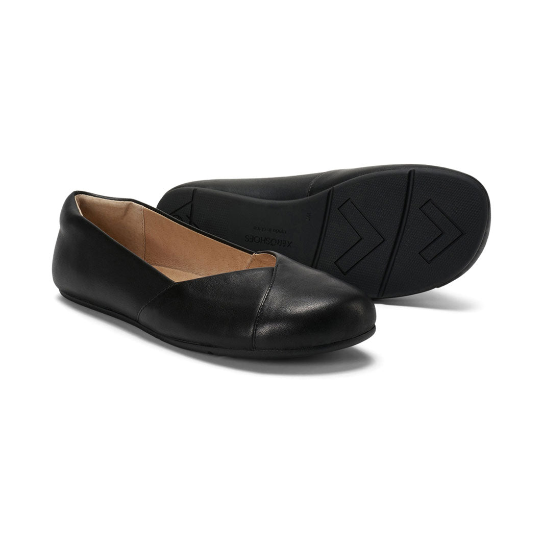XeroShoes - Phoenix - Leather Dress Flat - Womens - Black