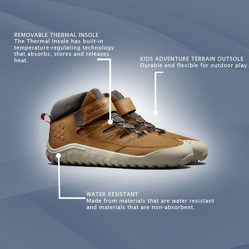 Vivobarefoot - Tracker AT Junior Hiking Boot - Acorn