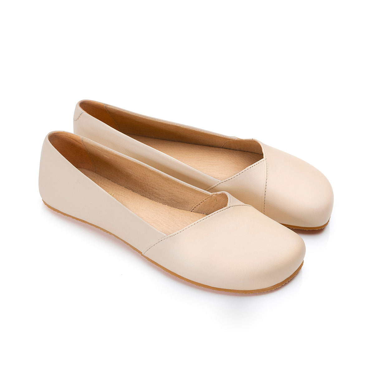 Shapen - PEONY Barefoot Ballerinas - Beige (Womens) (Wide)