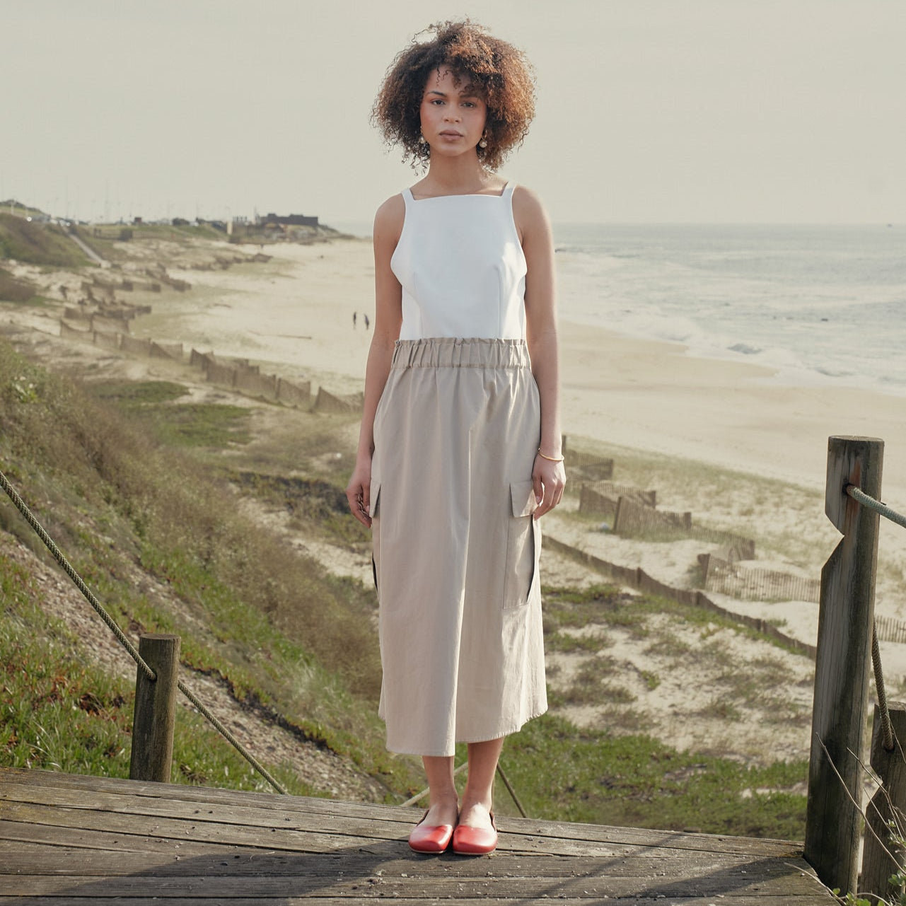 Shapen - PEONY Barefoot Ballerinas - Cherry - Wide (Womens)