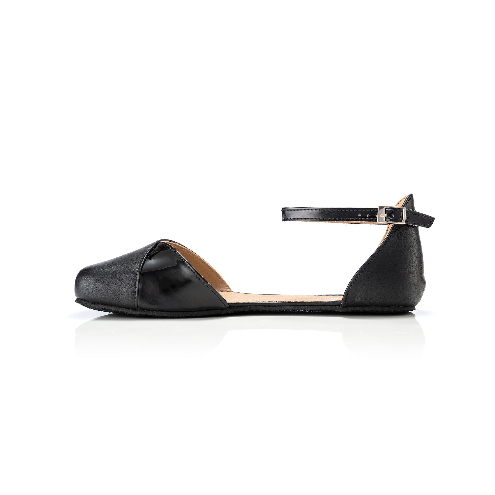 Shapen - POPPY Leather WIDE - Black (Womens)