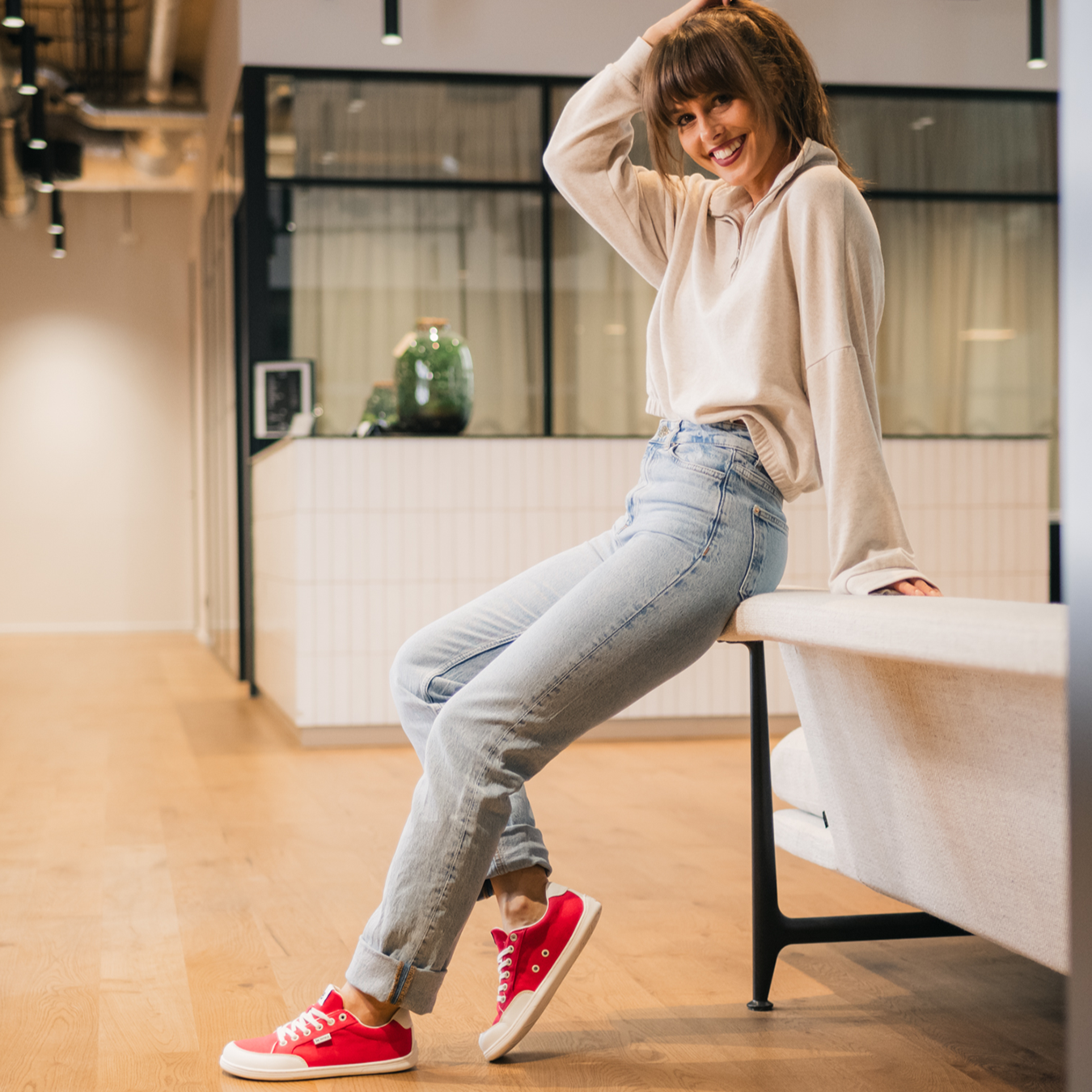 Be Lenka - Rebound - Red & White (Unisex)