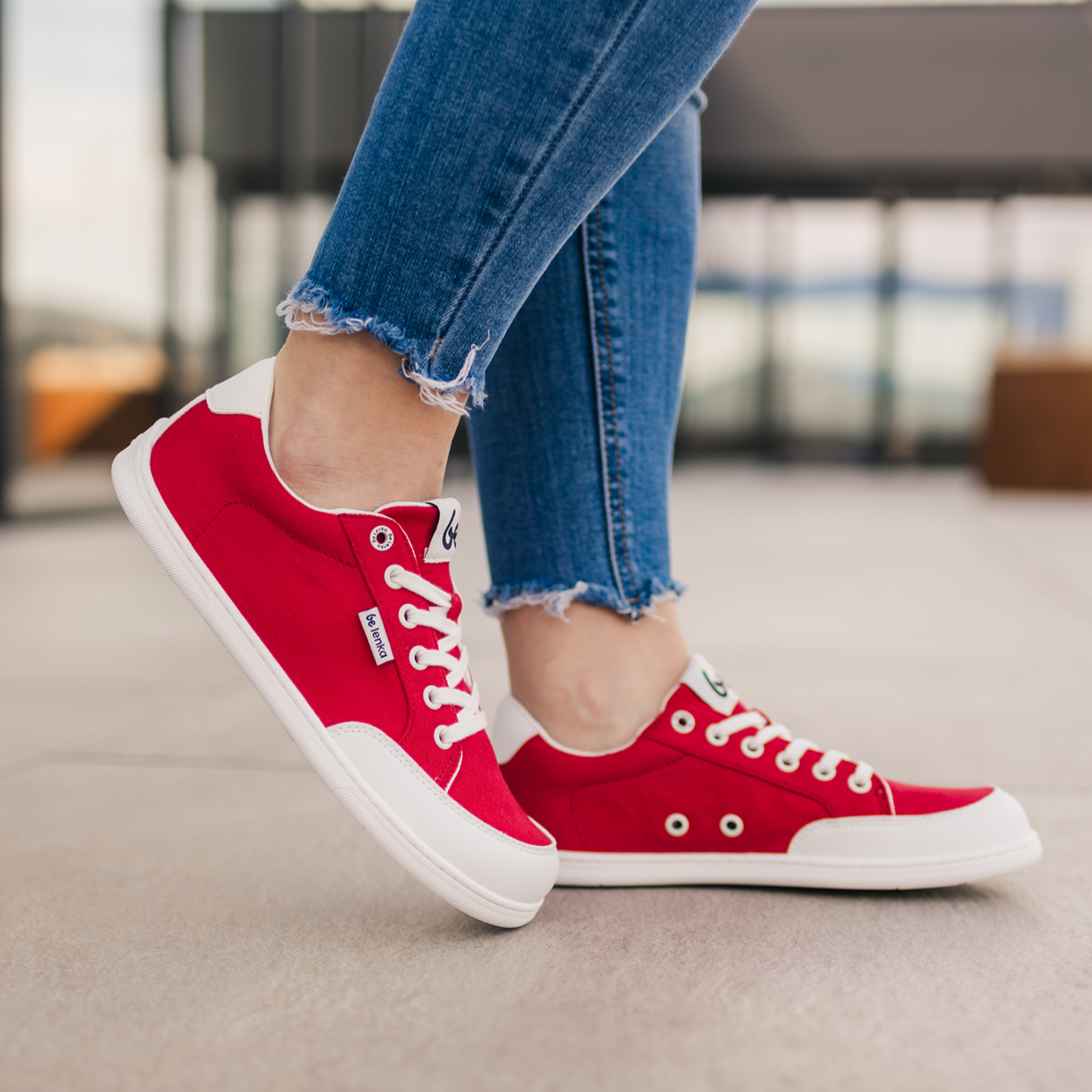 Be Lenka - Rebound - Red & White (Unisex)