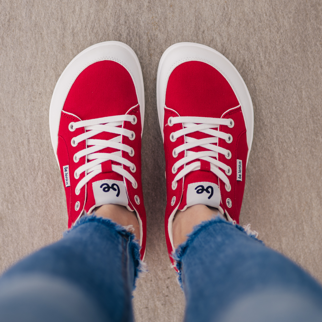 Be Lenka - Rebound - Red & White (Unisex)