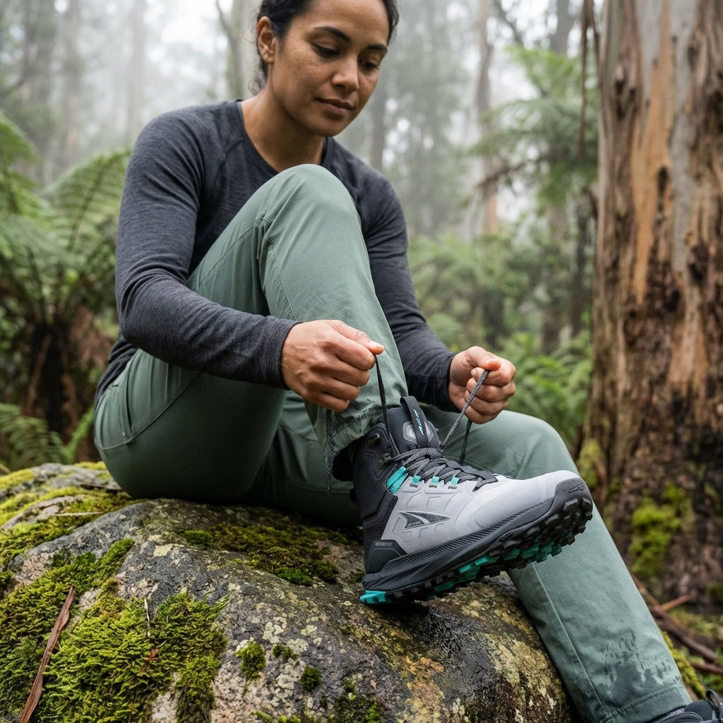 Altra - Lone Peak 9 Waterproof Mid - Black/Grey - Womens
