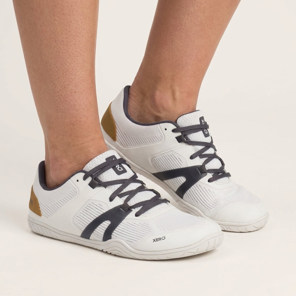 XeroShoes - 360 Rally - Barefoot Court Shoe - Mens - White/Asphalt