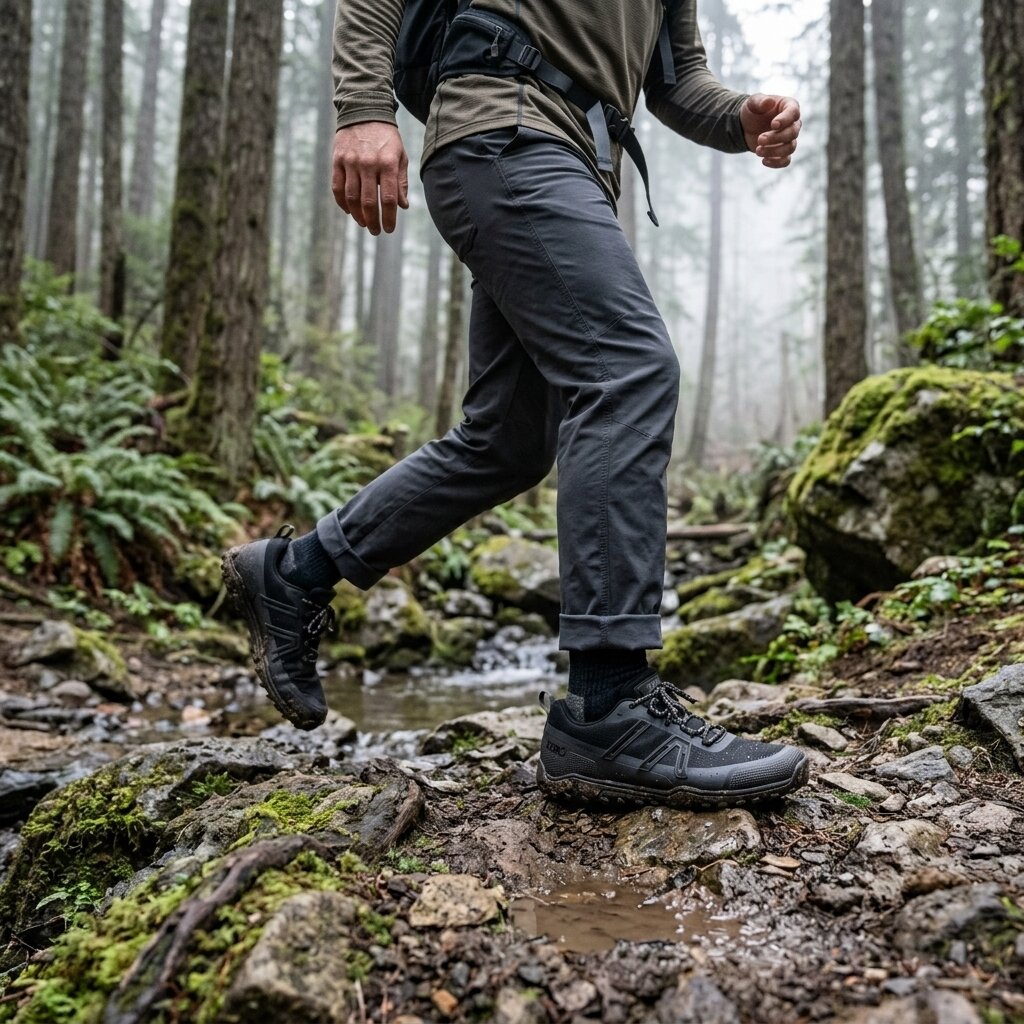 XeroShoes - Scrambler Trail Low WP - Mens - Black/Asphalt