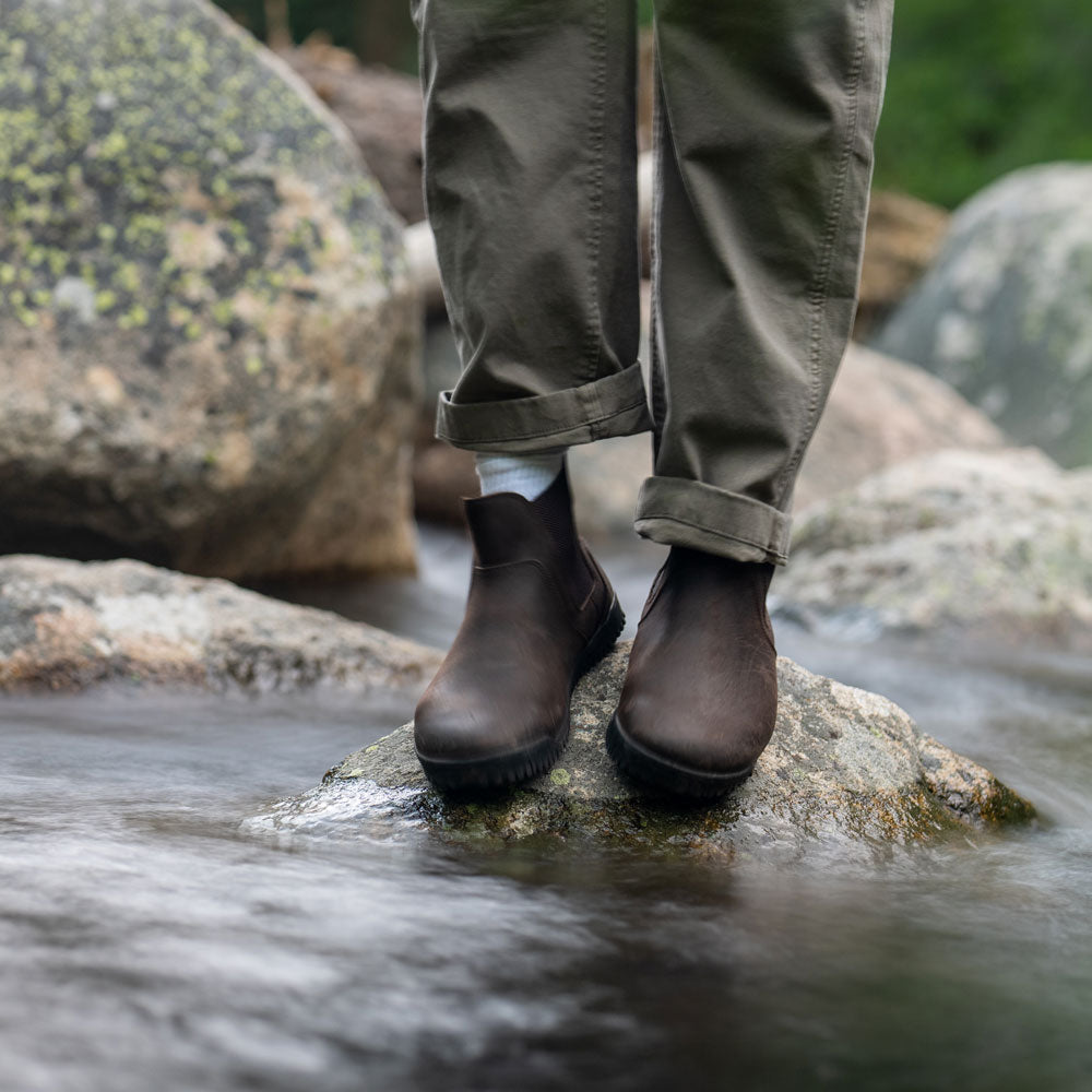 XeroShoes - Ridgeway Leather Chelsea Boot - Mens - Dark Brown