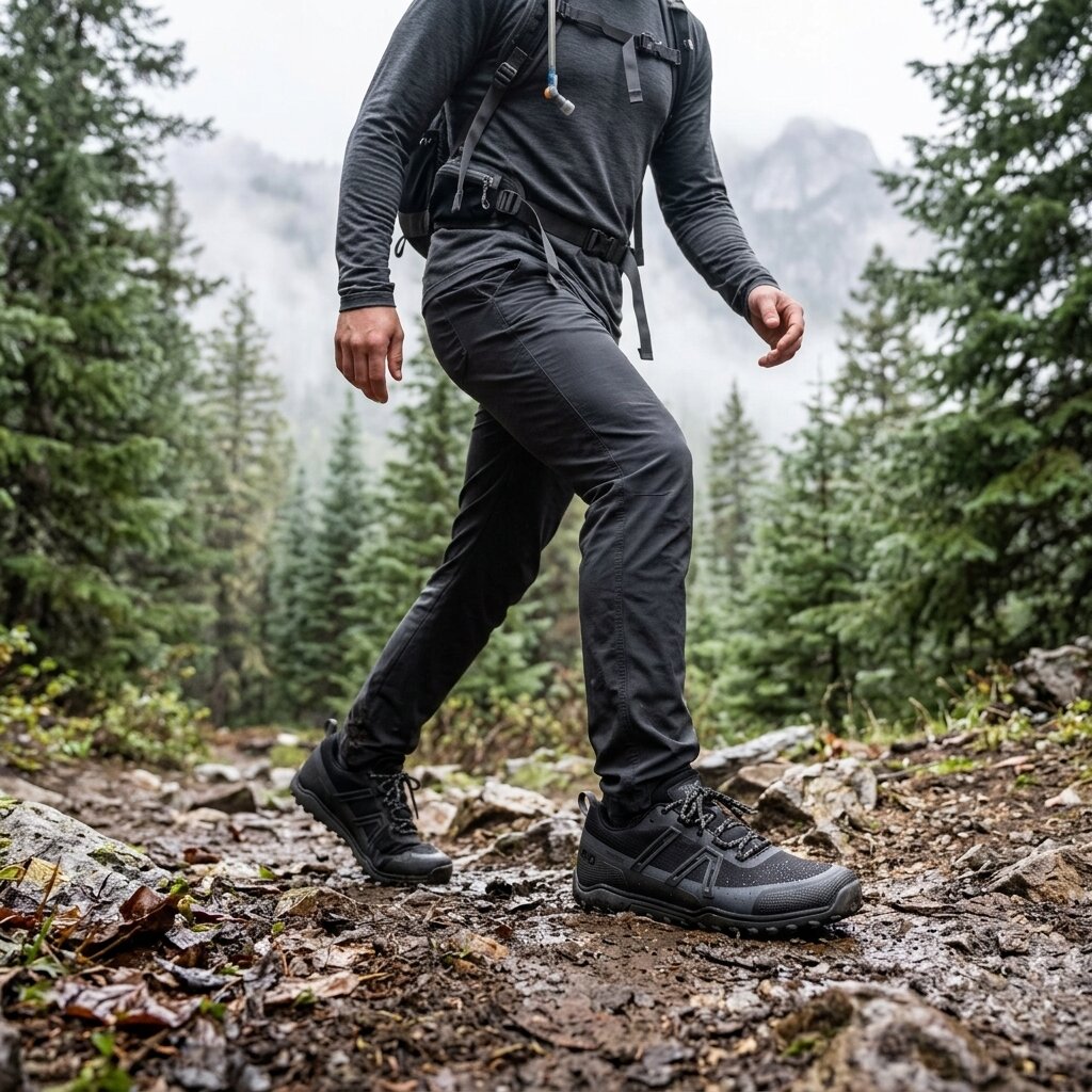 XeroShoes - Scrambler Trail Low WP - Mens - Black/Asphalt