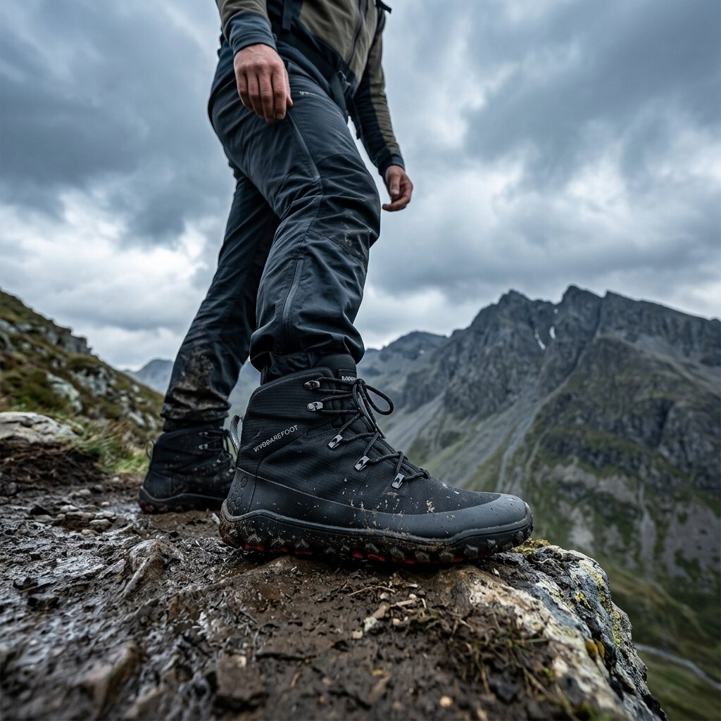 Vivobarefoot Tracker Textile AT II Waterproof - Obsidian (Mens)