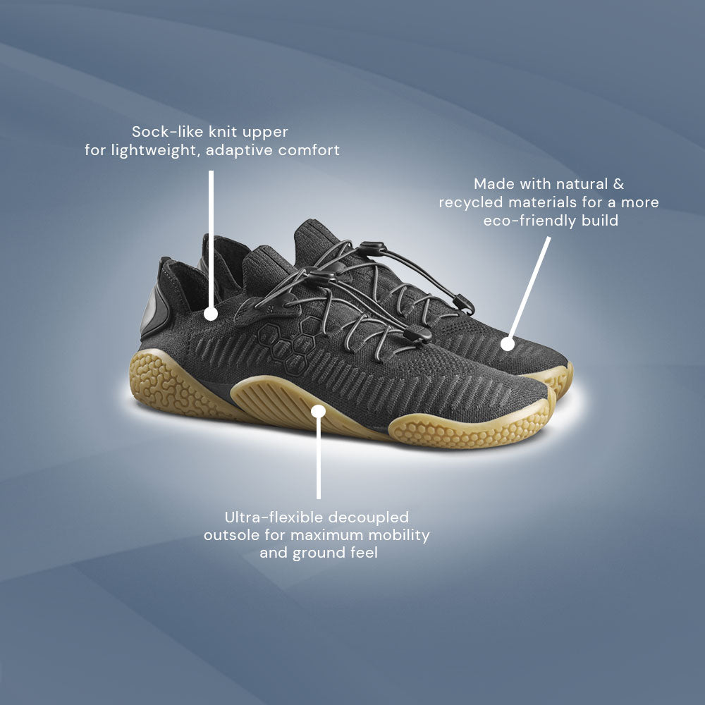 Vivobarefoot Motus Flex Natural (Womens) - Obsidian