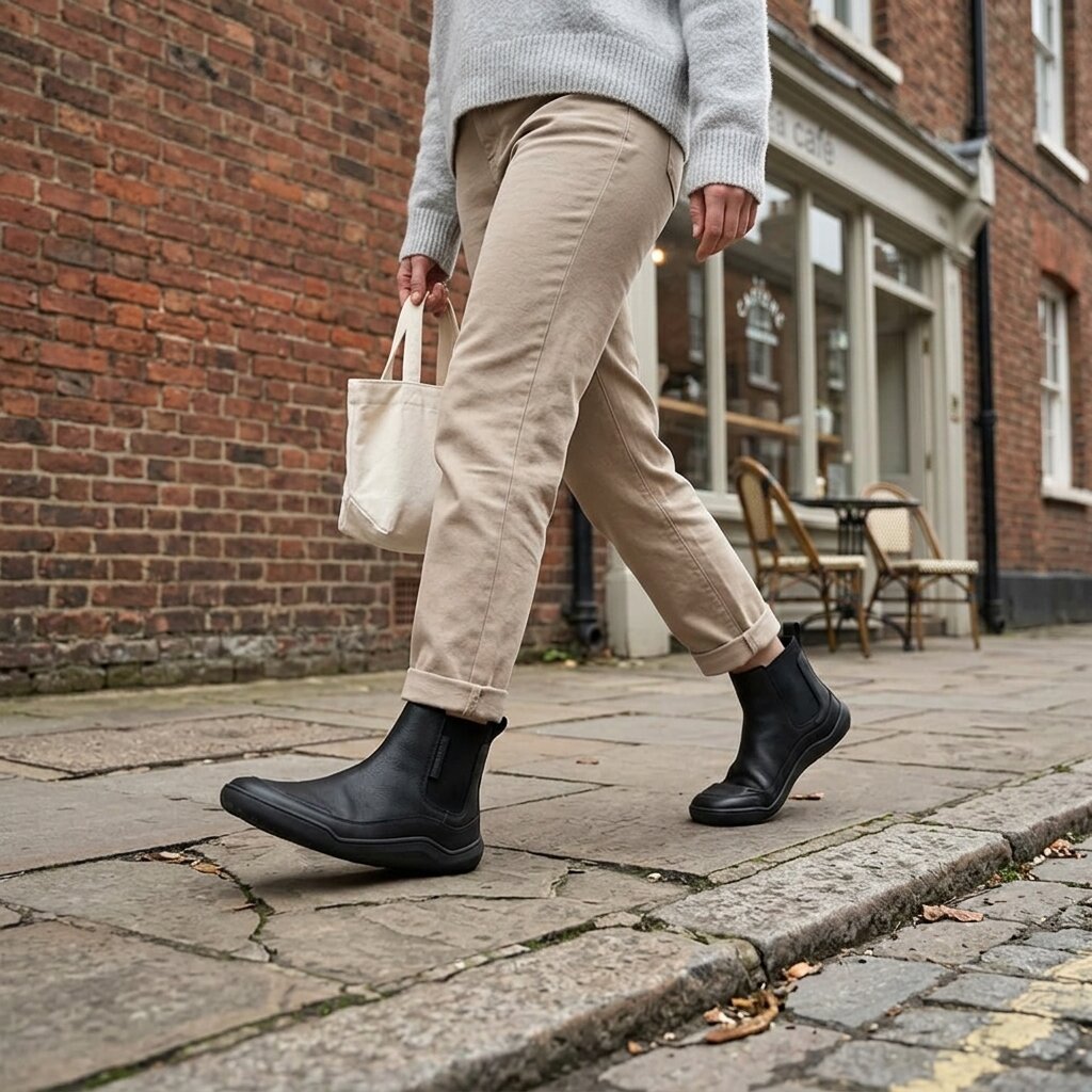 Vivobarefoot Gobi Chelsea - Obsidian (Womens)