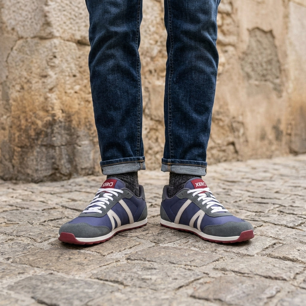 XeroShoes - Wynn - Mens - Blue / Grey / Red